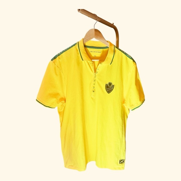 Jamaica National Team Polo - Yellow and Green - Size: 2xLarge - Picture 2 of 8
